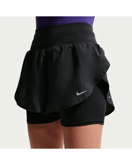 Short Femme W NK FLOW DF HR 2N1 SHRT Noir