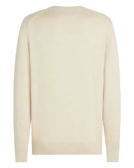 Pull col rond Homme PIMA ORG CTN CASHMERE CREW NECK Écru Chiné