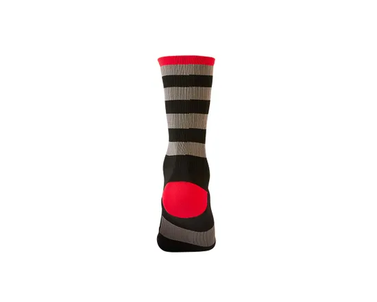 Chaussettes Unisexe MTB PERFORMANCE STRIPE Noir/Gris/Rouge