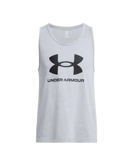 T-Shirt SS Manches Homme UA SPORTSTYLE LOGO TANK Gris