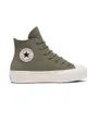 Chaussures Femme CHUCK TAYLOR ALL STAR LIFT PLATFORM COLORFUL SUEDE Vert