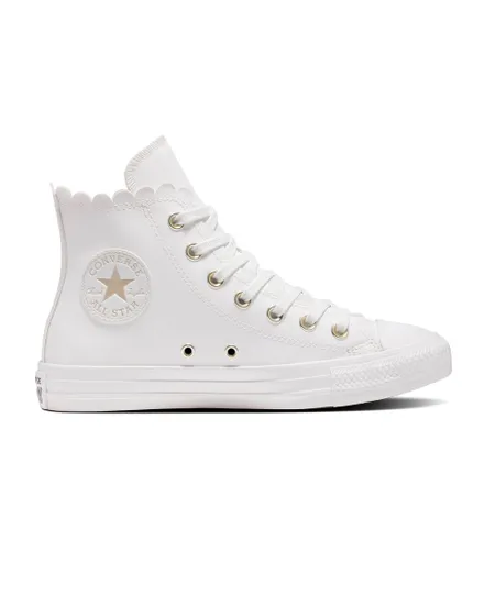 Chaussures Fille Converse CTAS HI VINTAGE WHITE EGRET GOLD Sport 2000 Ref A03718C 103