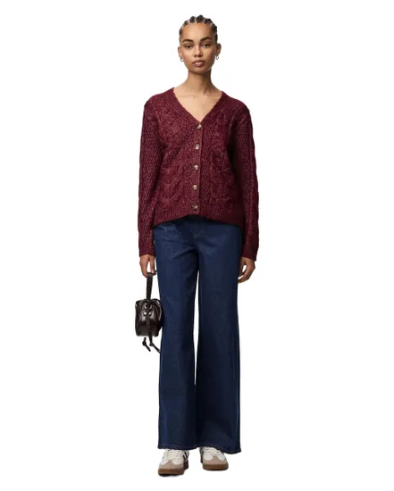 Cardigan Tricot Femme PCNINA LS V-Neck Noos BC