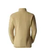 Pull zip manches longues Femme W 100 GLACIER 1/4 ZIP - EU Beige