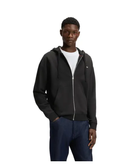 Sweat zippé à capuche Homme DAPOZIP Noir