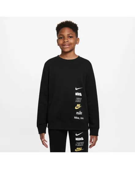 Sweat manches longues Enfant B NSW CREW BB MLOGO Noir