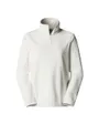 Polaire zip Femme W GLACIER FLEECE 1/4 ZIP JACKET Blanc
