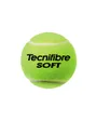 Tube de 3 balles de tennis Unisexe SOFT (TUBE OF 3 BALLS) Jaune