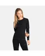 T-shirt manches longues Femme BL TOP CREW NECK L/S ACTIVE X-WARM ECO Noir