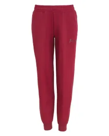 Pantalon Femme ESS SCRIPT COMFORT SWEATPANTS FL CL Rouge
