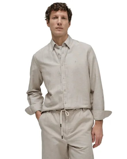 Chemise Homme Coton Lin Regular Fit