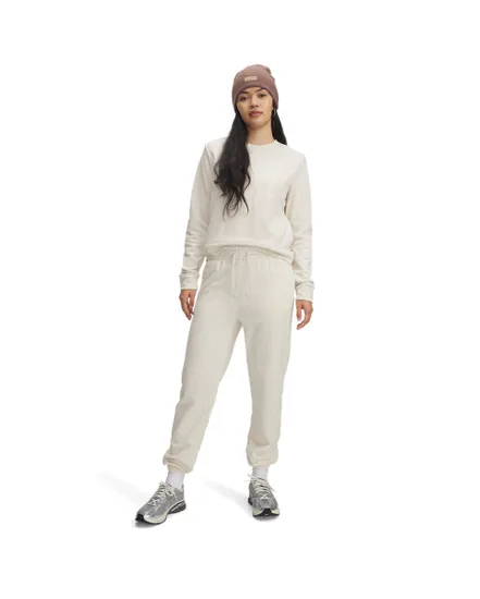 Pantalon de survetement Femme UA RIVAL TERRY JOGGERS Beige