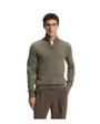 Pull col zippé Homme H-HEMARLO Brun Clair