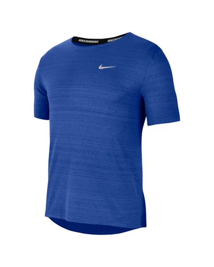 T-Shirt de running Homme M NK DF MILER TOP SS Bleu