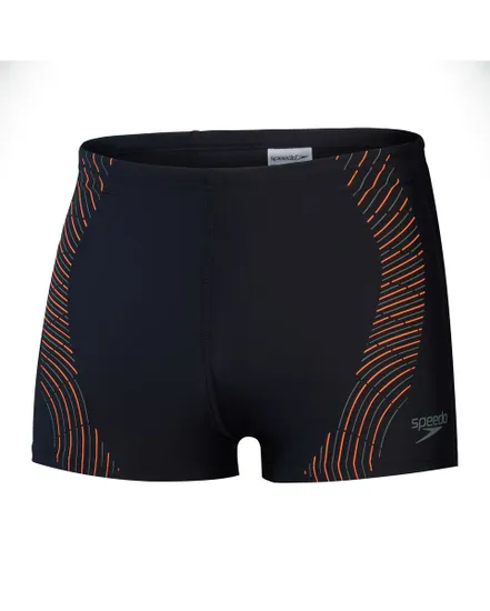 Short de bain Homme ECO TECH LOGO PRINT AQSH Noir