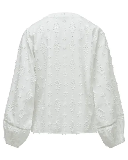 Blouse Femme Texturée Avec Dentelle