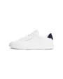 Chaussures Homme TH COURT LTH DETAIL ESS Blanc/Bleu Marine