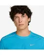 T-shirt Homme M NK DF UV MILER SS Bleu