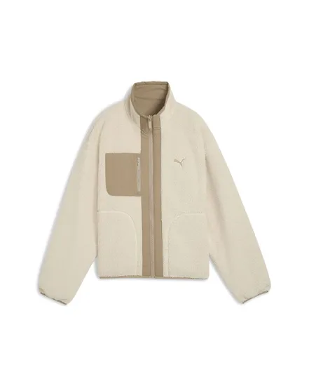 Veste sherpa Femme REVERSIBLE HYBRID SH Beige