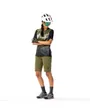 Maillot manches courtes Femme TRAIL FLOW Vert Sapin/Noir