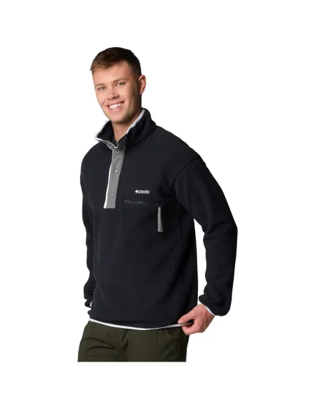 Polaire Homme HELVETIA II HALF SNAP FLEECE Noir