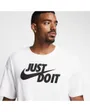 T-Shirt homme M NSW TEE JUST DO IT SWOOSH Blanc