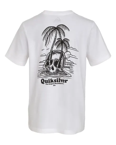 T-shirt Enfant SKULL OVERGROWN YOUTH Blanc