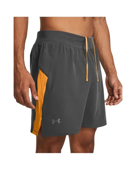 Short Homme UA LAUNCH PRO 7   SHORTS Gris