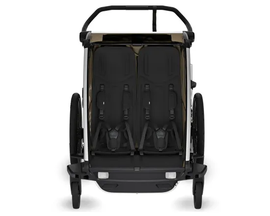 Remorque pour enfant 2 places CHARIOT CROSS G3 Khaki