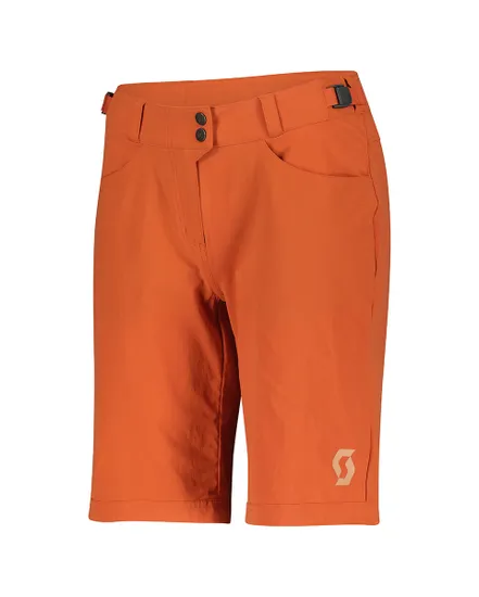 Short Femme TRAIL FLOW AVEC PAD Orange