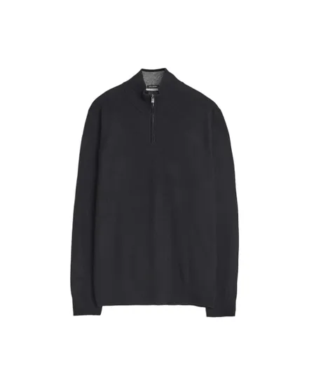 Pull col zippé Homme H-HEMARLO Noir