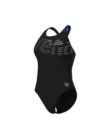 Maillot de bain Femme WOMEN S ARENA FLOWING SWIMSUIT V BA Noir