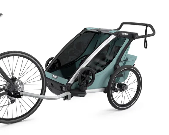 Remorque pour enfant 2 places CHARIOT CROSS Vert Alaska