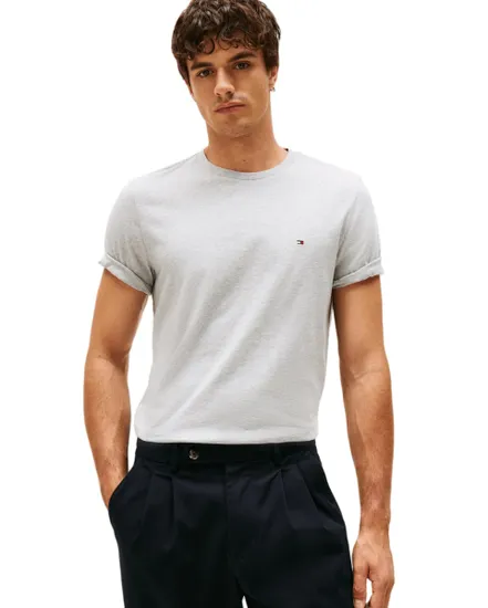 T-shirt col rond Homme ESSENTIAL REG FIT HEATHER TEE Bleu Marine