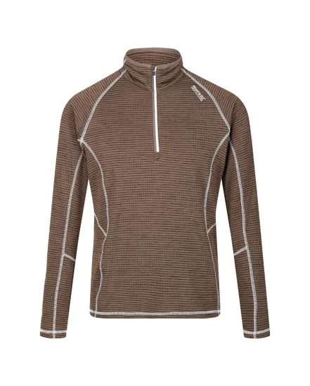 Haut col zip Homme Yonder Marron