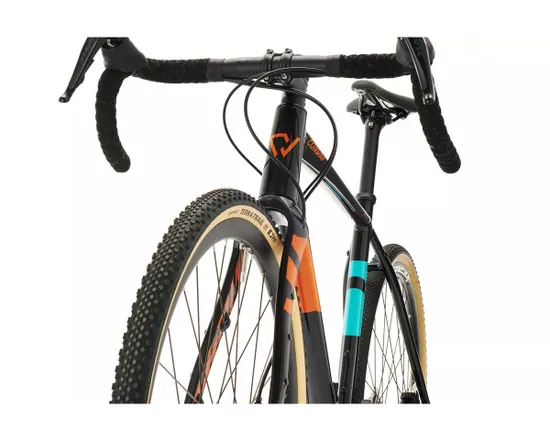 Vélo Gravel Homme GRV 6.0 Noir/Orange/Turquoise