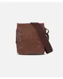 POCHETTE PORTE TRAVERS  PU Marron