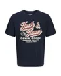 T-shirt Homme JJELOGO TEE SS O-NECK 2 COL AW25 SN Bleu