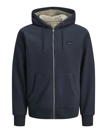 Sweat à capuche manches longues Homme JPRBLUMASON TEDDY SWEAT ZIP LN Violet