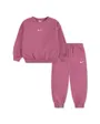 Ensemble de survetement Enfant NKN ESSENTIAL FLEECE CREW SET Rose