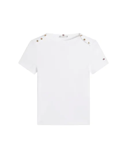 T-shirt Femme Gold Button Slim SS