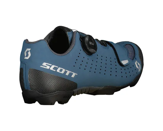 Chaussures VTT Femme MTB COMP BOA® Bleu Mat/Gris Foncé