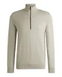 Pull col zippé Homme KANOBIX S Beige Clair