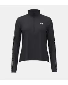 Haut d'entrainement Femme UA TECH WM TAPE HALF ZIP Noir