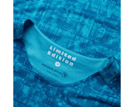 T-shirt manches courtes Homme GRID LIMITED EDITION PRINT Bleu Atlantique