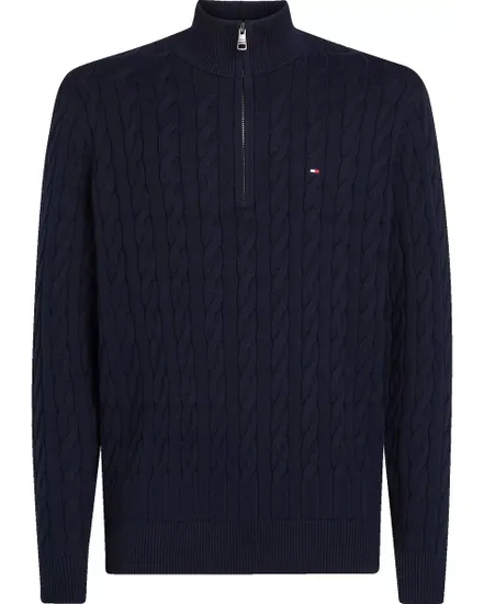 Pull Homme CLASSIC COTTON CABLE Bleu