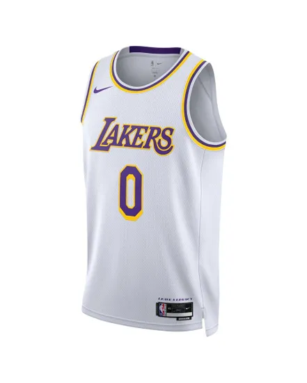 Maillot de baksetball Homme LAL MNK DF SWGMN JSY ASC 22 Blanc