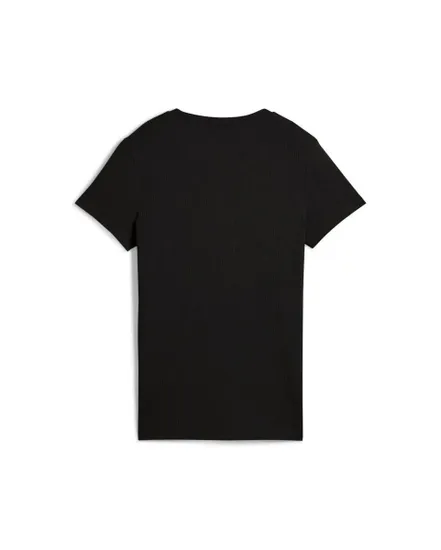 T-shirt Femme ESS ELEVATED RIB TEE Noir