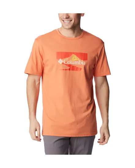 Path Ref T-shirt manches courtes Homme Columbia PATH LAKE GRAPHIC TEE II Orange ...