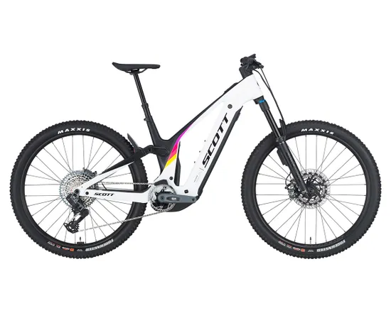 VTT électrique tout suspendu Unisexe PATRON 900 Blanc Cumulus/Noir Carbone